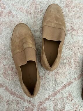 Vince Warren Platform Slip-On Suede Sneakers